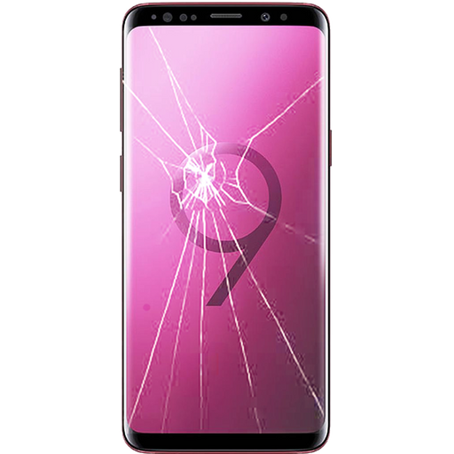 Samsung S9  plus broken screen replacement